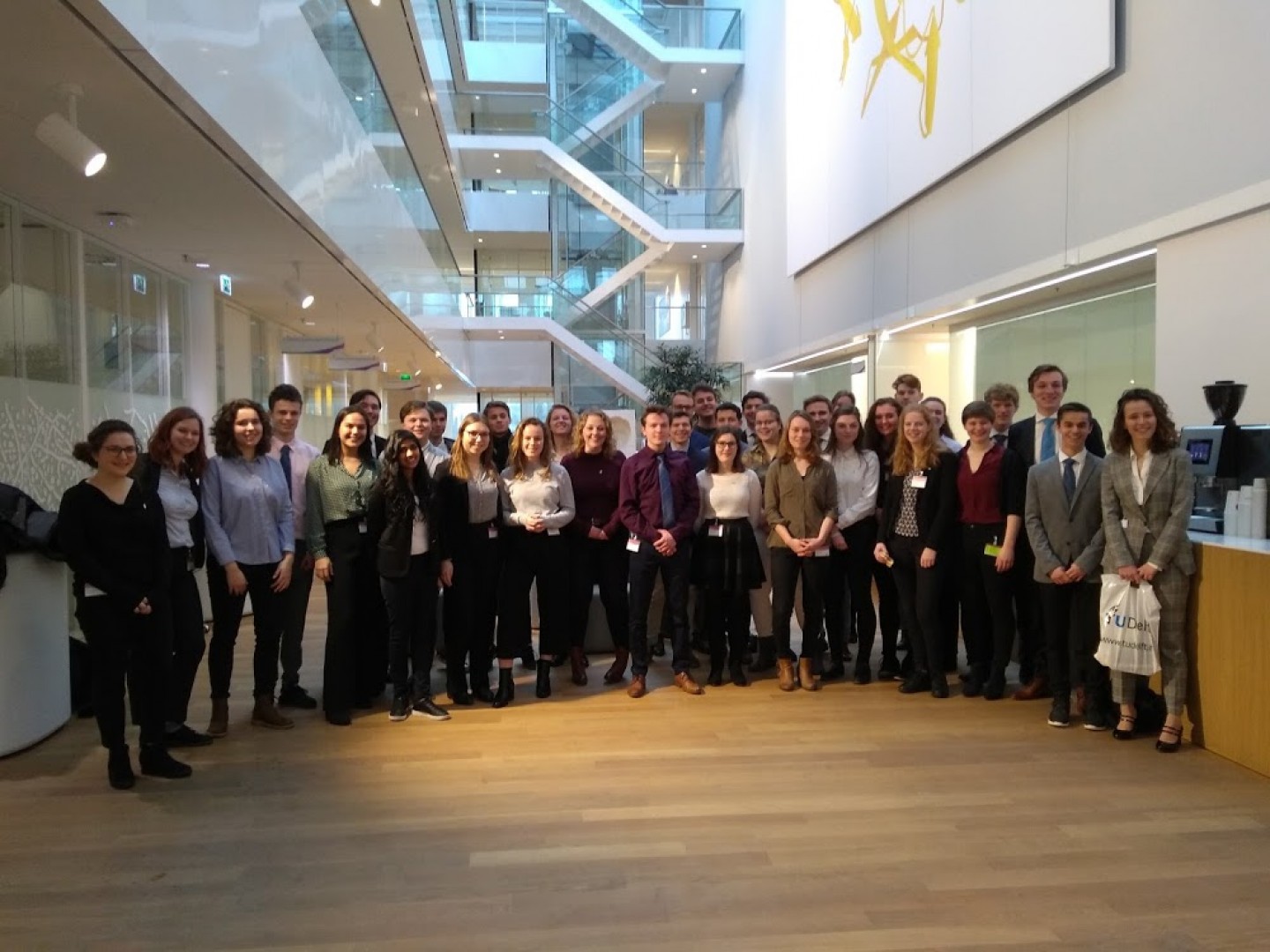 TU Delft and Leiden University students on field trip